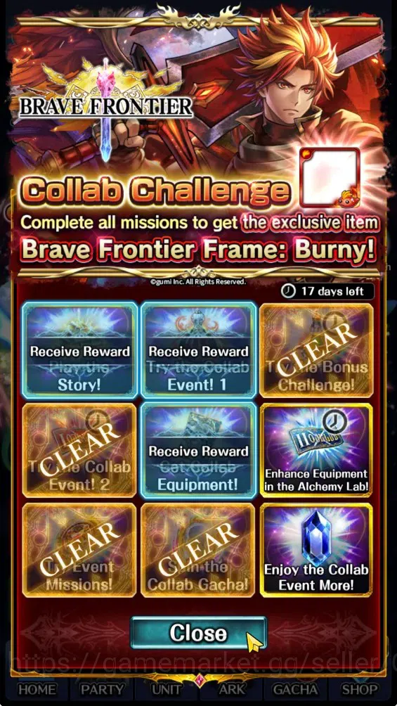 Last Cloudia Accounts GLOBAL|Rank 24|108K Crystal|Collab Brave Frontier image 17