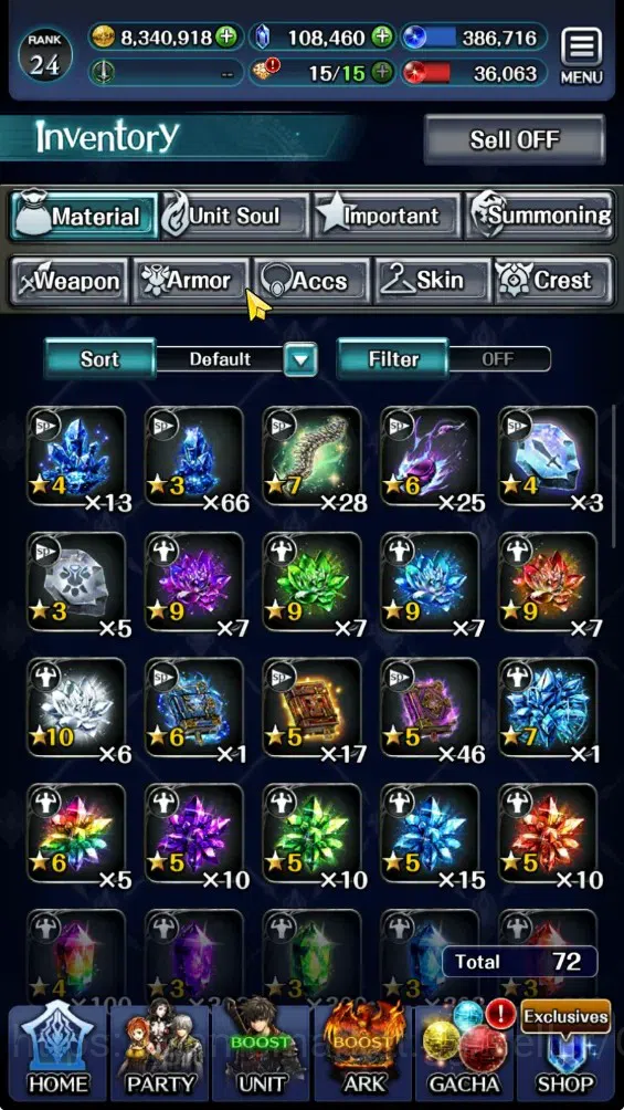 Last Cloudia Accounts GLOBAL|Rank 24|108K Crystal|Collab Brave Frontier image 19