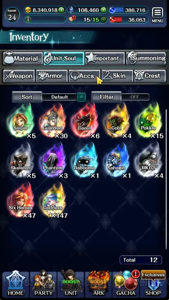 Last Cloudia Accounts GLOBAL|Rank 24|108K Crystal|Collab Brave Frontier image 20