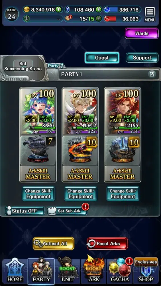 Last Cloudia Accounts GLOBAL|Rank 24|108K Crystal|Collab Brave Frontier image 9
