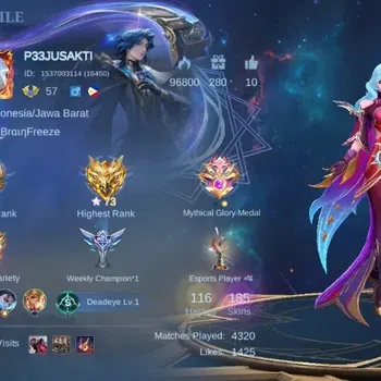 Mobile Legends: Bang Bang Accounts Collector Global|Skin 185|Expert|Collector Natalia,PACE Fanny,Lightborn Tigreal,Blazing