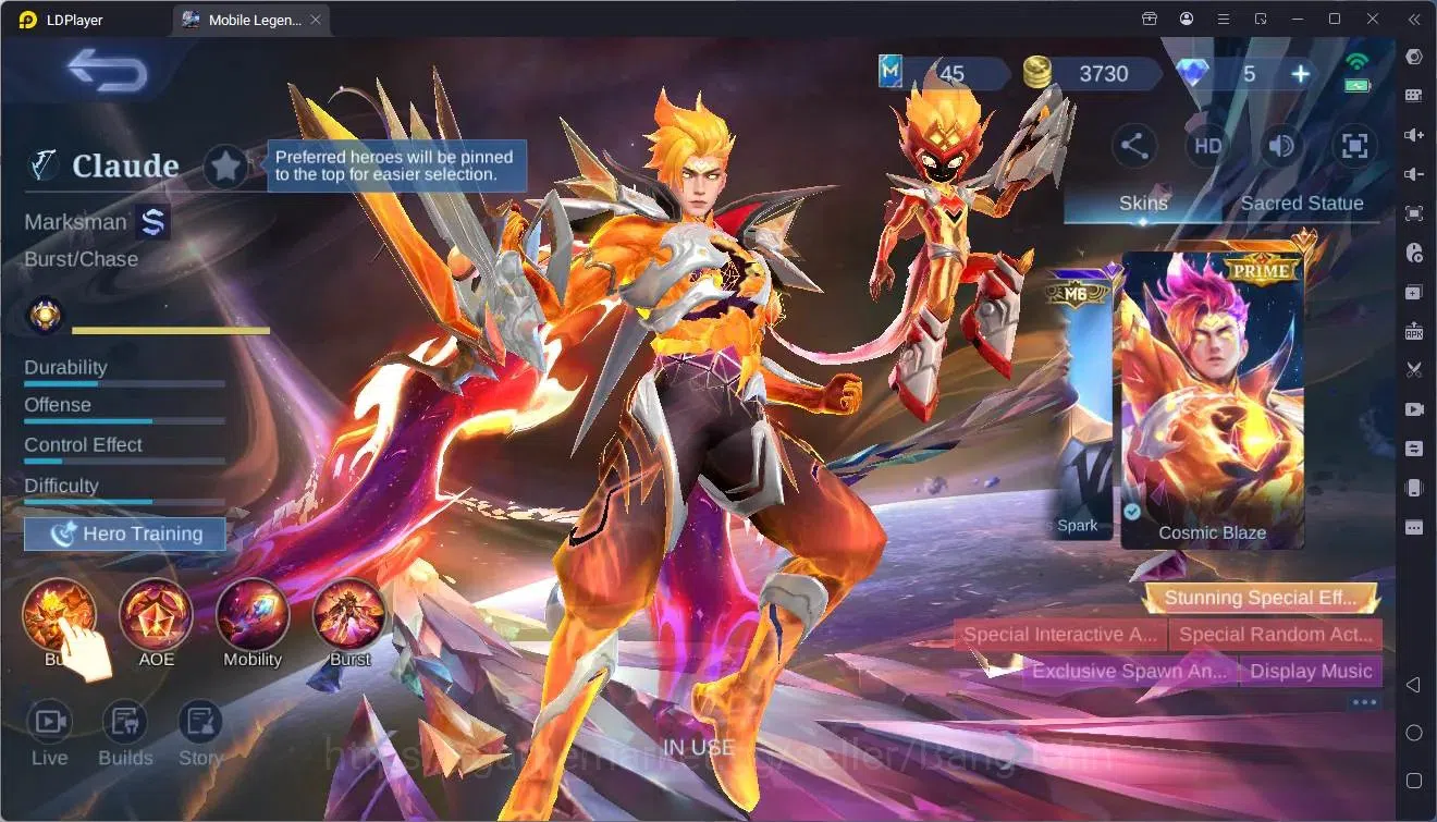 Mobile Legends: Bang Bang Accounts Global |Hero 113|Skin 260|Renowned|Naruto Suyou|Pr image 20