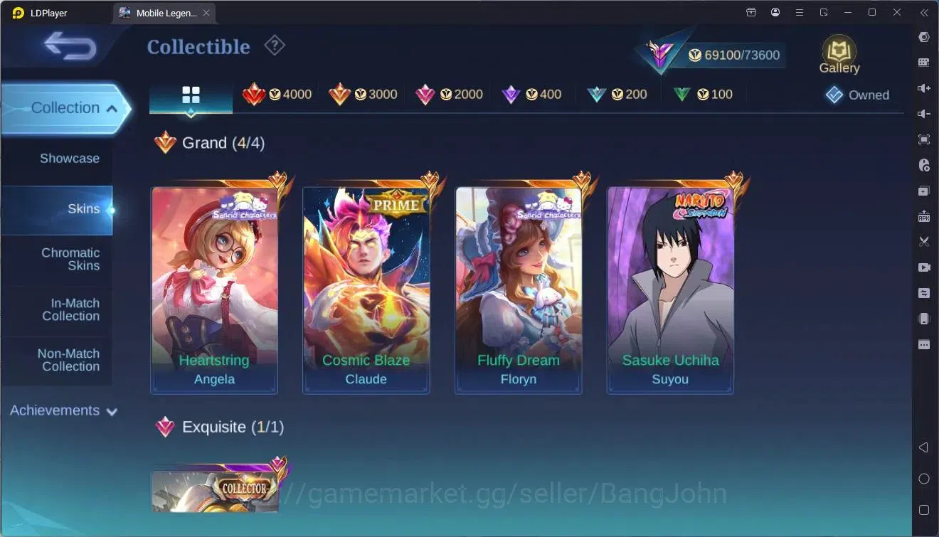 Mobile Legends: Bang Bang Accounts Global |Hero 113|Skin 260|Renowned|Naruto Suyou|Pr image 7