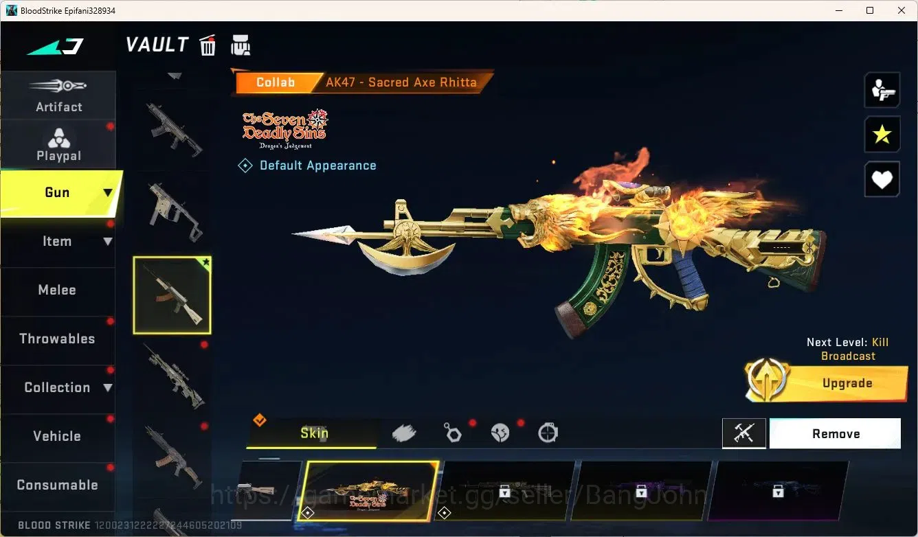 Blood Strike Accounts ASIA | 1 7DS: AK47 | Ultra ETHAN | 1 Legendary Gun image 5