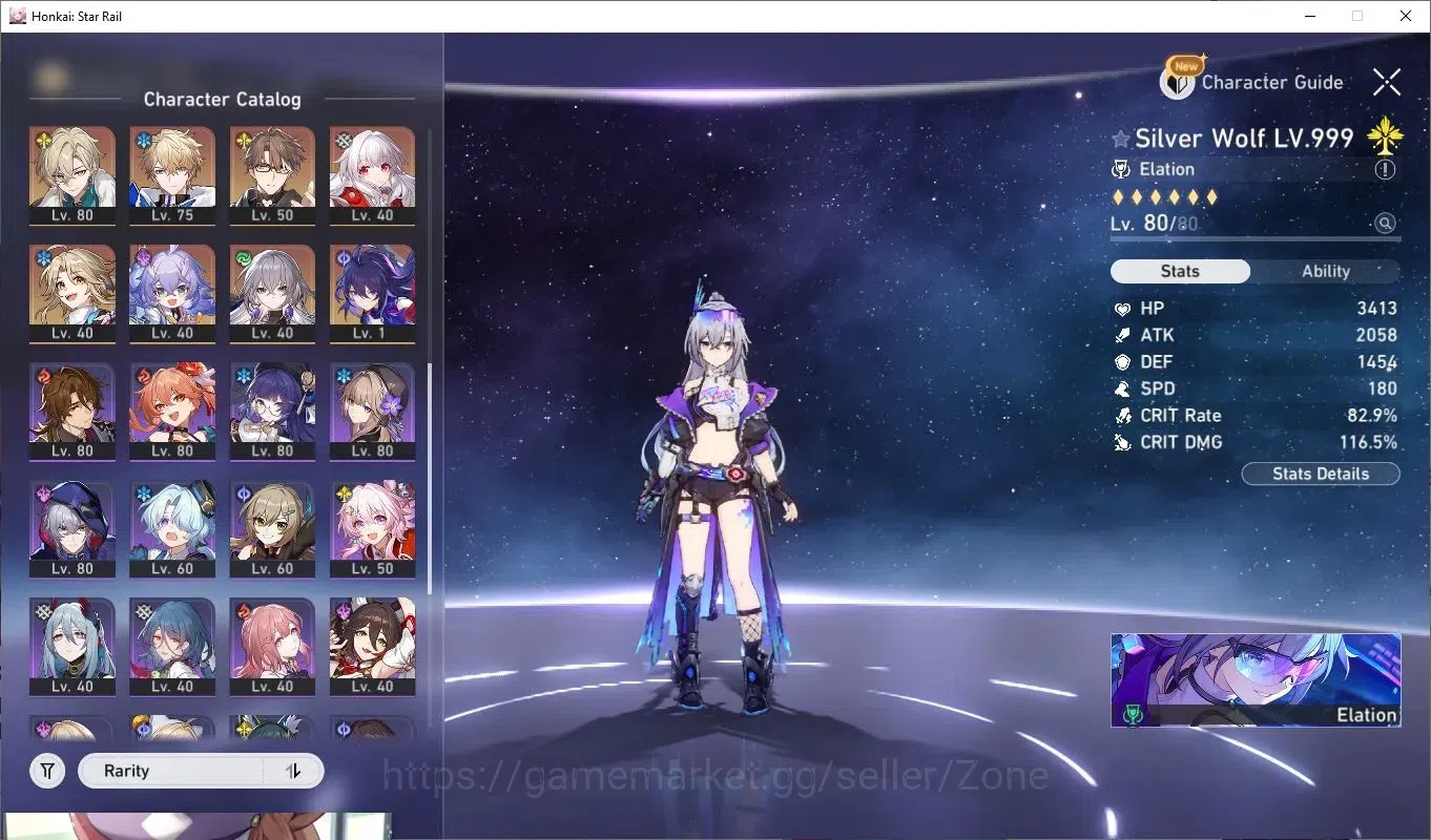 Honkai Star Rail Accounts End Game ASIA|TL45|15x L80 5-star incl Silver Wolf E1+Sig, Sparkle+Sig, Huohuo+Sig, Acheron+Sig 11