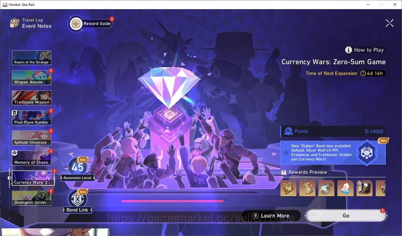 Honkai Star Rail Accounts End Game ASIA|TL45|15x L80 5-star incl Silver Wolf E1+Sig, Sparkle+Sig, Huohuo+Sig, Acheron+Sig 2