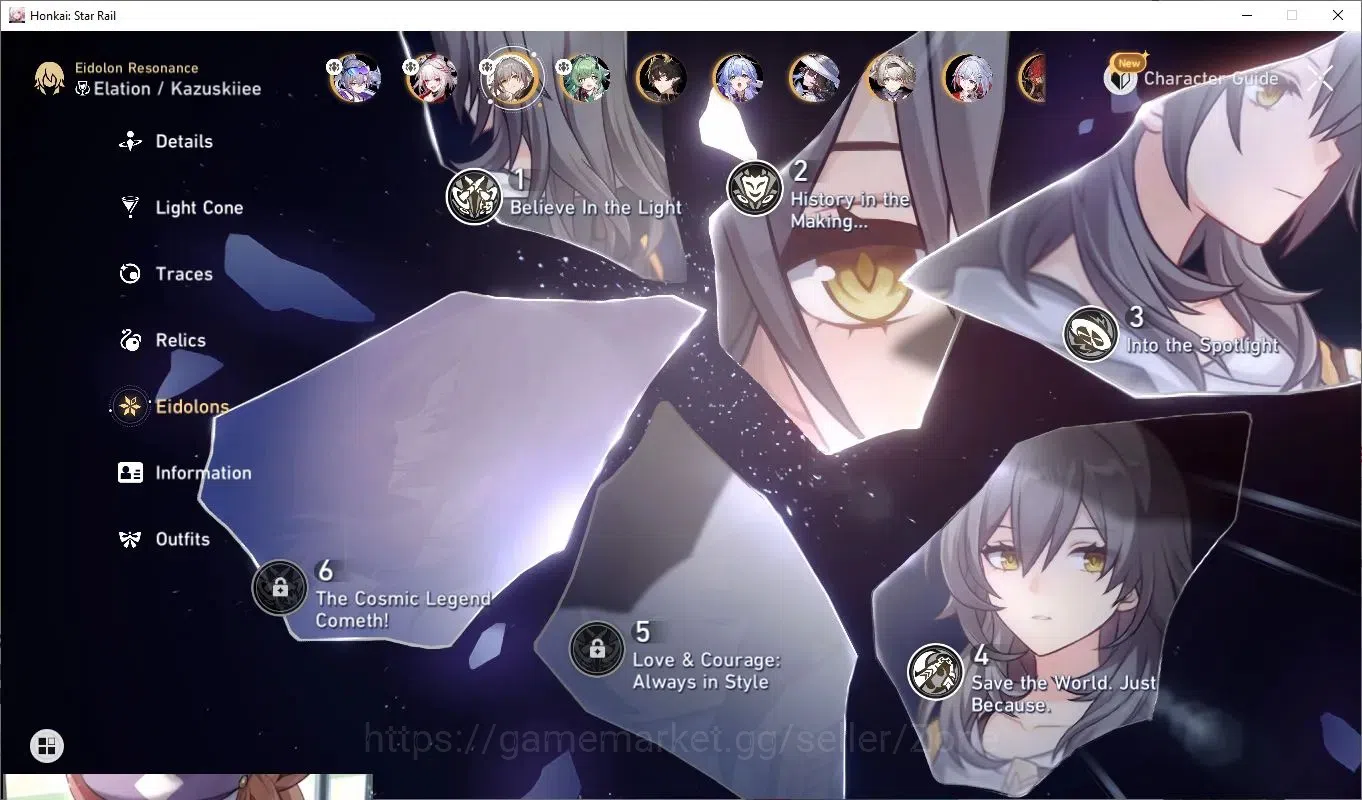 Honkai Star Rail Accounts End Game ASIA|TL45|15x L80 5-star incl Silver Wolf E1+Sig, Sparkle+Sig, Huohuo+Sig, Acheron+Sig 8