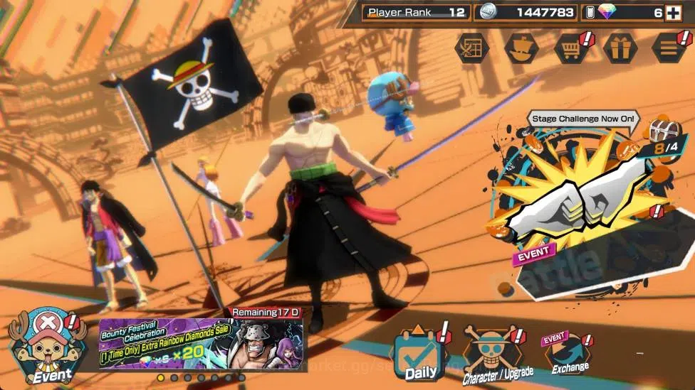One Piece Bounty Rush Accounts Global |EX 6|PR 12|Gol D. Roger Max,Zoro & Sanji M image 10