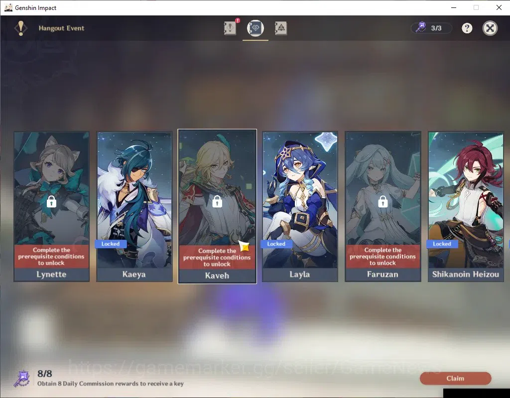 Genshin Impact Accounts ASIA|AR 56|4 Limited + 5(*5 Weapon)|(Flins,Nefer)+ image 15