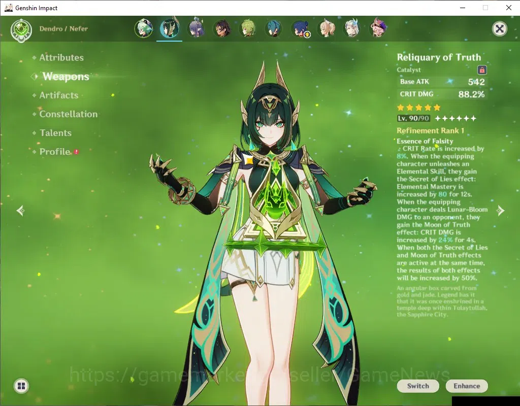 Genshin Impact Accounts ASIA|AR 56|4 Limited + 5(*5 Weapon)|(Flins,Nefer)+ image 4