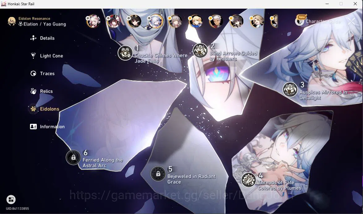 Honkai Star Rail Accounts ASIA|TL 62|Sparxie Prem Team|7 limit|Yao Guang E4, image 7
