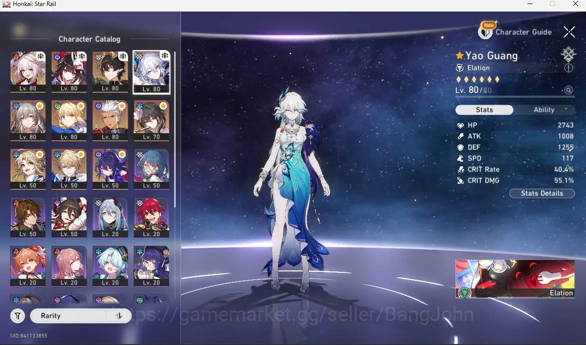 Honkai Star Rail Accounts ASIA|TL 62|Sparxie Prem Team|7 limit|Yao Guang E4, image 8