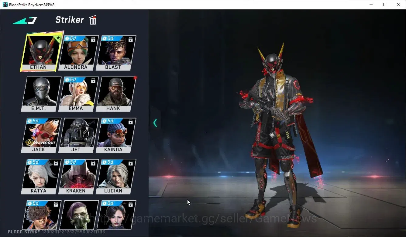 Blood Strike Accounts ASIA|1 ULTRA ETHAN- Raid Mask| 2 Legendary M4A1,QB image 4