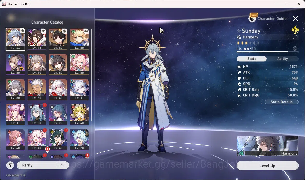 Honkai Star Rail Accounts ASIA|TL 67|7 Limit|Yao Guang,Sunday,Saber,Etc|GCS  image 2