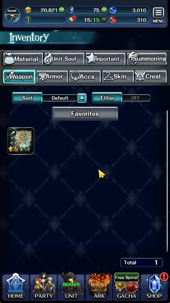 Last Cloudia Accounts GLOBAL|Rank 7|Collab Brave Frontier (Fire God Varg image 12