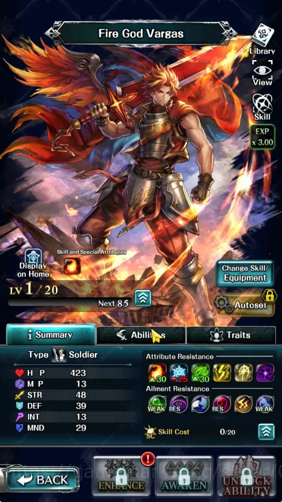 Last Cloudia Accounts GLOBAL|Rank 7|Collab Brave Frontier (Fire God Varg image 2