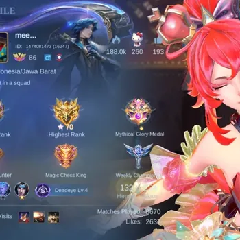 Mobile Legends: Bang Bang Accounts Collector Hero 132|Skin 234|Sanrio Floryn,Luckybox Alice,CC Natalia,Zodiac