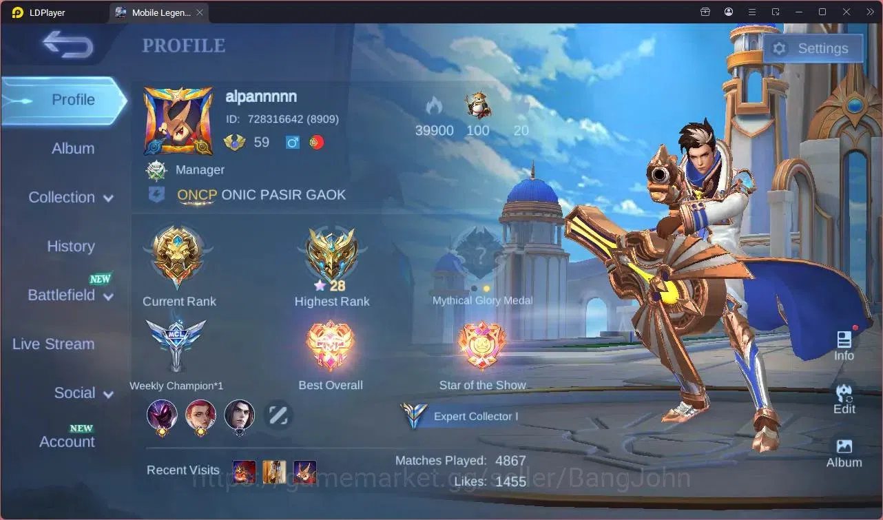 Mobile Legends: Bang Bang Accounts Global |Hero 118|Skin 230|Expert|CC Natalia|Meowki image 1