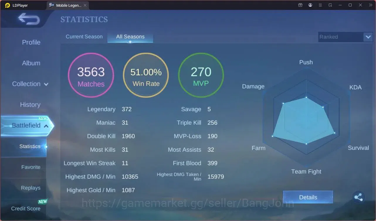 Mobile Legends: Bang Bang Accounts Global |Hero 118|Skin 230|Expert|CC Natalia|Meowki image 3
