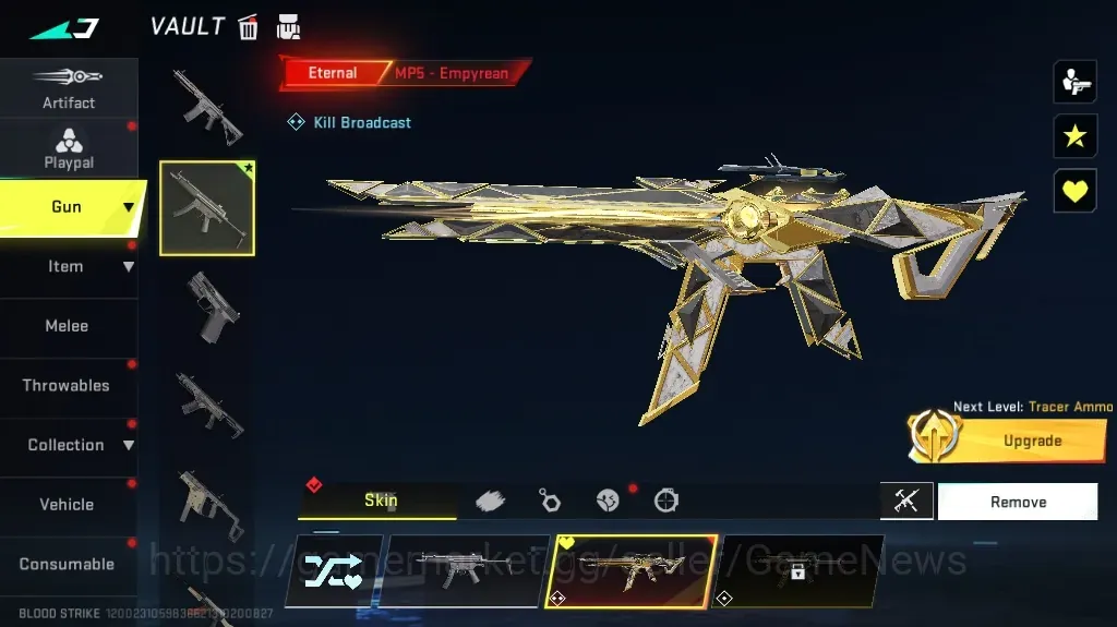 Blood Strike Accounts Others Asia | Eternal MP5 Empyrean Lv2 | Legendary NOVA Rebel Vogue | Log Netease|Take Mail |Check 1