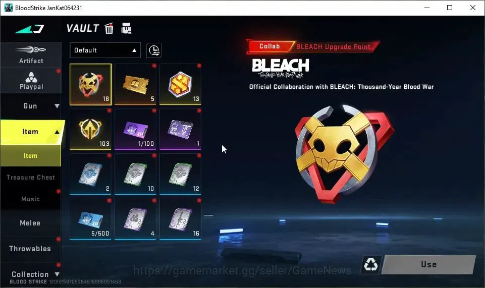 Blood Strike Accounts ASIA|Starter|Collab BLEACH Byakuya|1 ULTRA ETHAN-R image 8