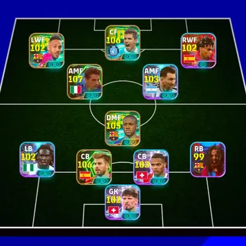eFootball Accounts Mid-Tier 3174+ Team I Sergio Aguero 106 I Baggio 108 I Tore 106 I Pique 106 I Kobel 103 I Akenji 103 I