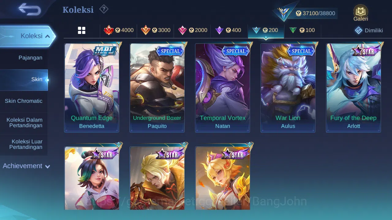 Mobile Legends: Bang Bang Accounts Hero 85 | Skin 159 | Collector Dyrroth+Badang, Mis image 11