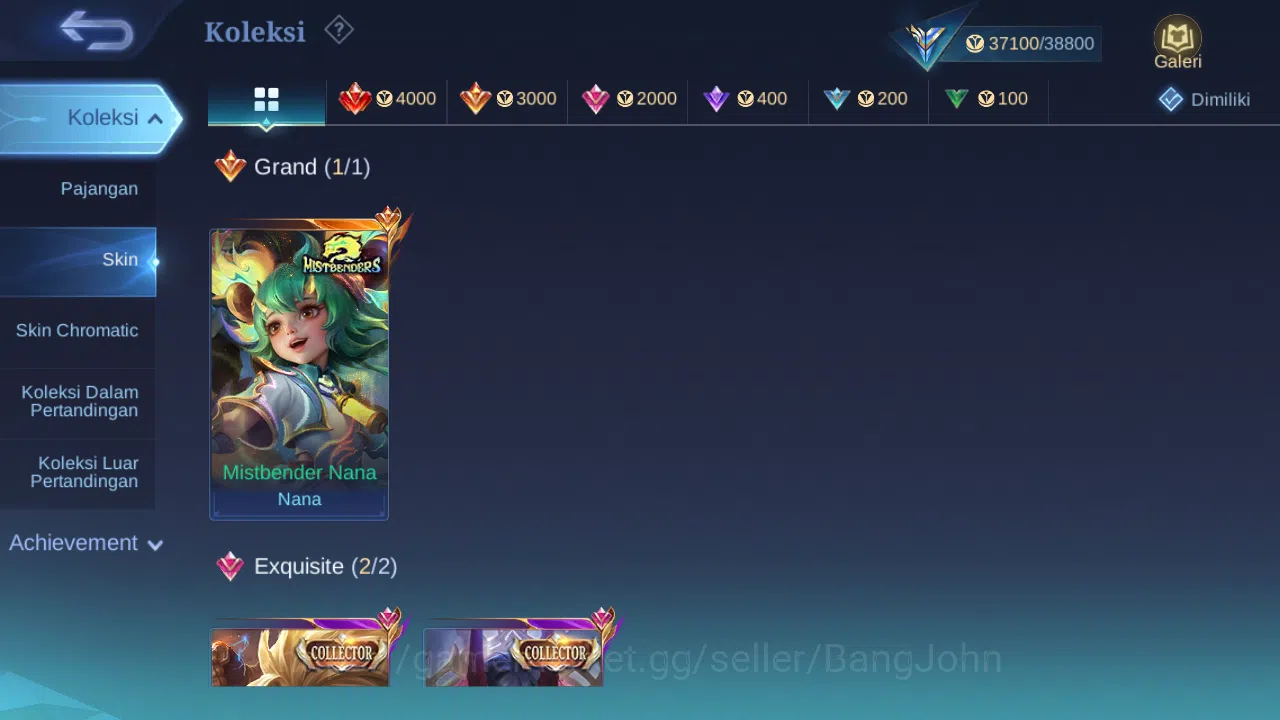 Mobile Legends: Bang Bang Accounts Hero 85 | Skin 159 | Collector Dyrroth+Badang, Mis image 2