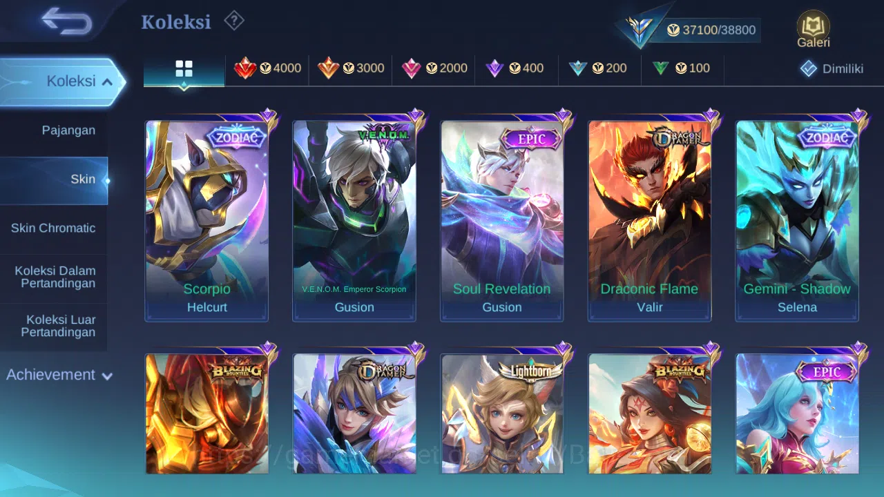 Mobile Legends: Bang Bang Accounts Hero 85 | Skin 159 | Collector Dyrroth+Badang, Mis image 6