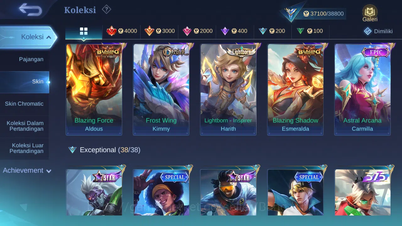 Mobile Legends: Bang Bang Accounts Hero 85 | Skin 159 | Collector Dyrroth+Badang, Mis image 7
