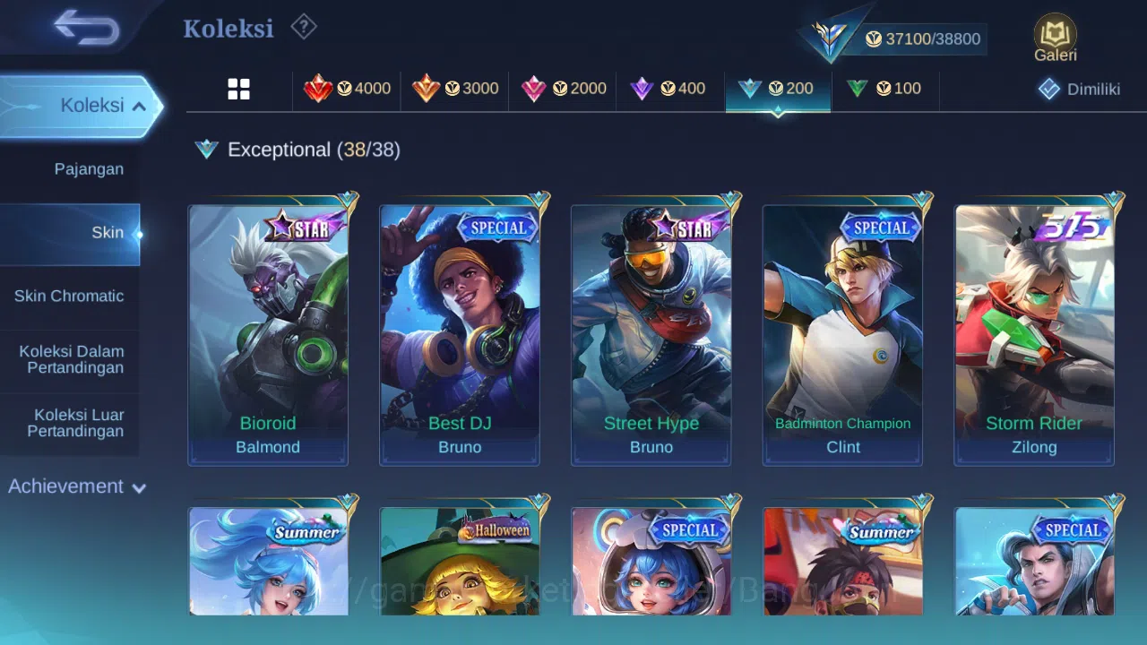 Mobile Legends: Bang Bang Accounts Hero 85 | Skin 159 | Collector Dyrroth+Badang, Mis image 8