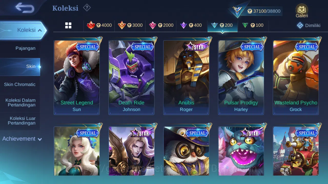 Mobile Legends: Bang Bang Accounts Hero 85 | Skin 159 | Collector Dyrroth+Badang, Mis image 9