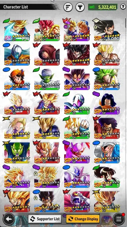 Dragon Ball Legends Accounts Global | Lvl 156|5.3M Total Power|227 CC|1 UL|2 LR image 14