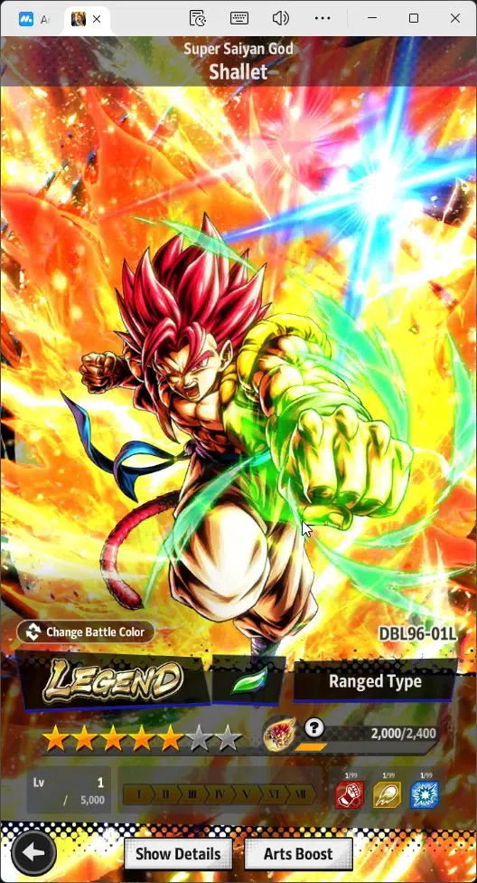 Dragon Ball Legends Accounts Global | Lvl 156|5.3M Total Power|227 CC|1 UL|2 LR image 9
