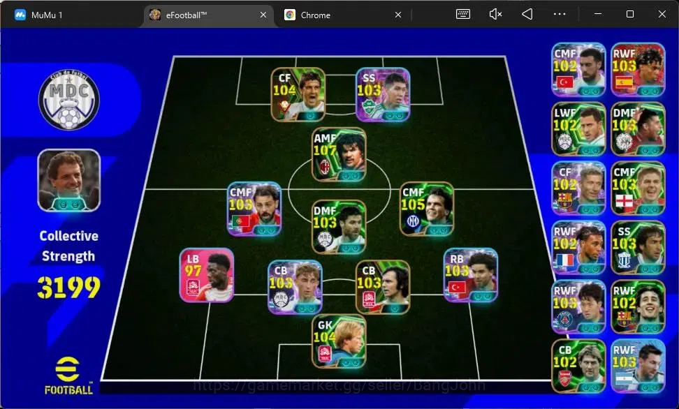 eFootball Accounts Mobile|PW 3199|Epic Raul,Gerrard,Shevchenko,Edmils image 1