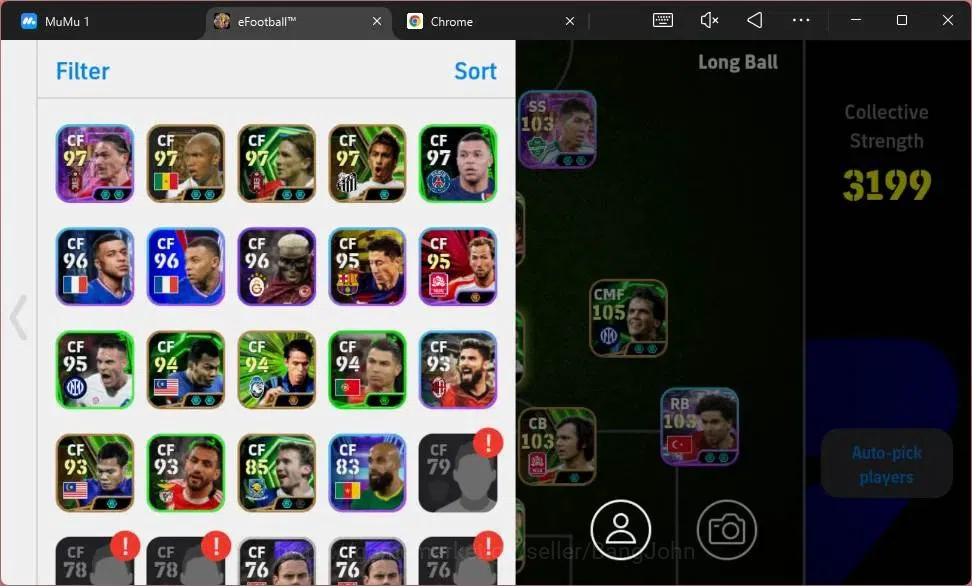 eFootball Accounts Mobile|PW 3199|Epic Raul,Gerrard,Shevchenko,Edmils image 2