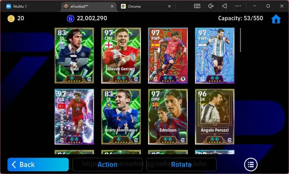 eFootball Accounts Mobile|PW 3199|Epic Raul,Gerrard,Shevchenko,Edmils image 3