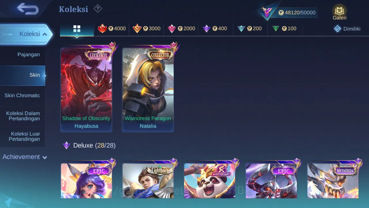 Mobile Legends: Bang Bang Accounts GLOBAL Hero 109 Skin 213 Luckybox Haya | KOF Karin image 2