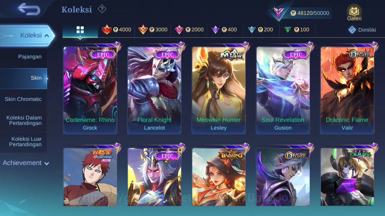Mobile Legends: Bang Bang Accounts GLOBAL Hero 109 Skin 213 Luckybox Haya | KOF Karin image 6