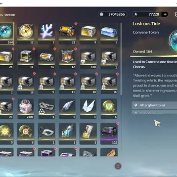 Wuthering Waves Accounts Starter EU|UL 48|Ready Gacha 77.2k Astrite + 12 Radiant Tide & 164 Lustrous Tide|DB Lvl 30|Female