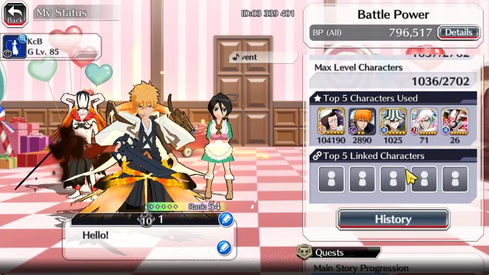 Bleach: Brave Souls Accounts [GLOBAL]49K Orb|Valentine2026(Yachiru,Rukia),Ichig image 3