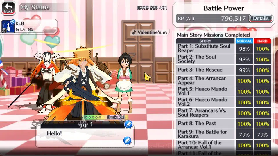 Bleach: Brave Souls Accounts [GLOBAL]49K Orb|Valentine2026(Yachiru,Rukia),Ichig image 4