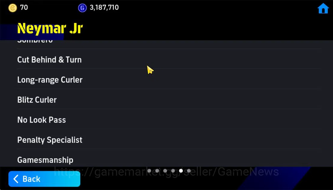 eFootball Accounts Mid-Tier Mobile|BigTime Ruud Van Nesteroy,GianFranco Zola(Momentum Dribbling,Blitz Curler),Neymar 10