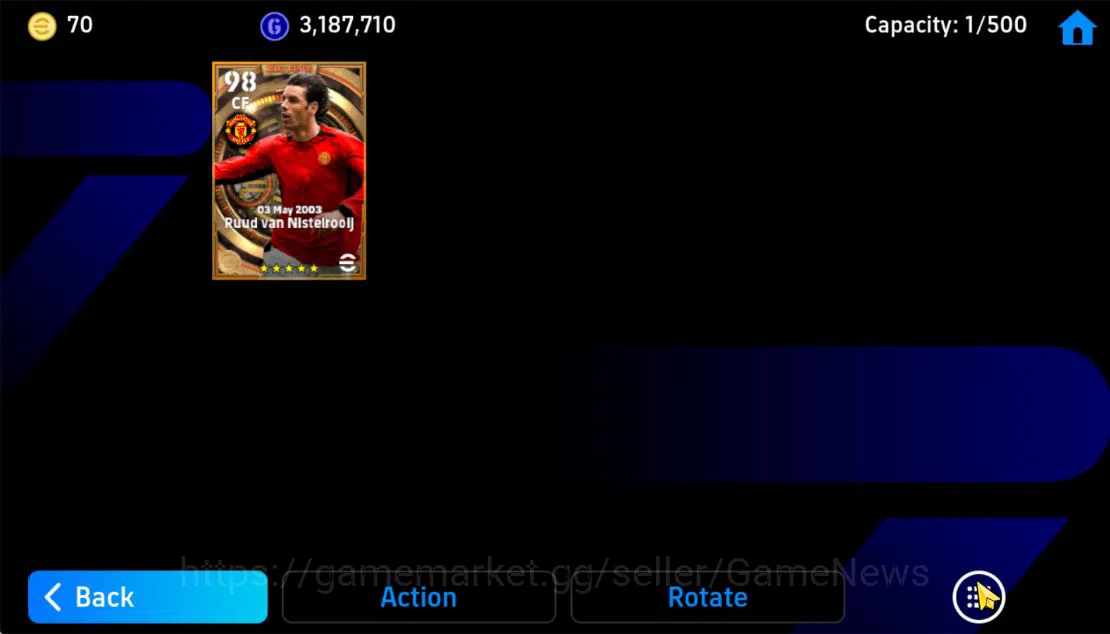 eFootball Accounts Mid-Tier Mobile|BigTime Ruud Van Nesteroy,GianFranco Zola(Momentum Dribbling,Blitz Curler),Neymar 4