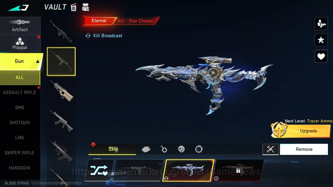 Blood Strike Accounts Starter Asia|Eternal Uzi Star Chaser Lv2+1 Ultra HK416 Calculusr|Legendary Nova Vogue+5 Striker|Rank 1