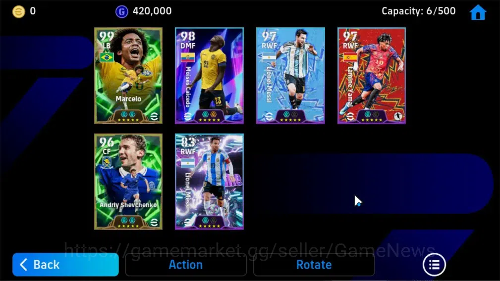eFootball Accounts Legends & Iconic Players Android|2 Epic (Marcelo,Andrly Shevchenko)|Show Time Moises Caicedo,Lionel 4