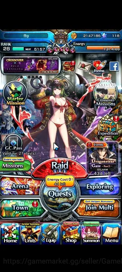 Grand Summoners Accounts Global|118 cc|Rank 28|3 Ascend 1 TW|Choi Jong-In+T image 1
