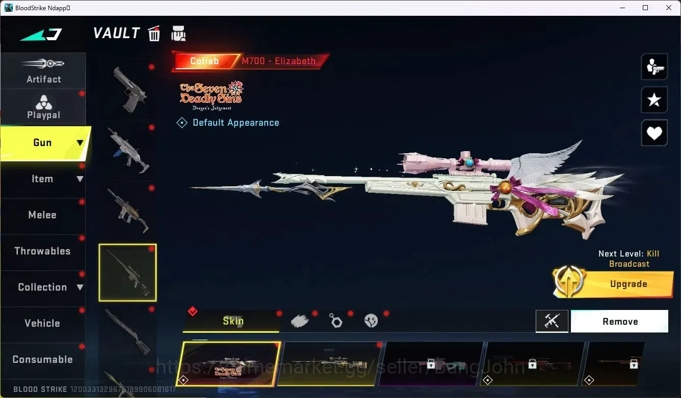 Blood Strike Accounts ASIA |Limit Butterfly Knife |4 Collab Gun [7DS]|1  image 10