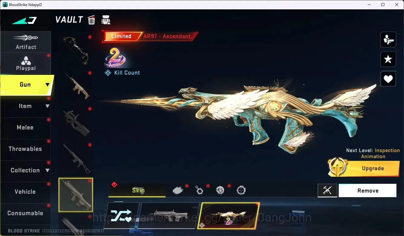Blood Strike Accounts ASIA |Limit Butterfly Knife |4 Collab Gun [7DS]|1  image 12