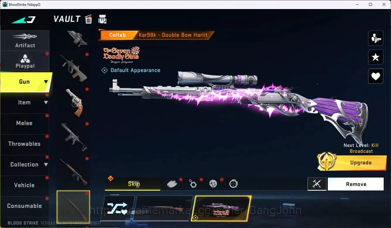 Blood Strike Accounts ASIA |Limit Butterfly Knife |4 Collab Gun [7DS]|1  image 15